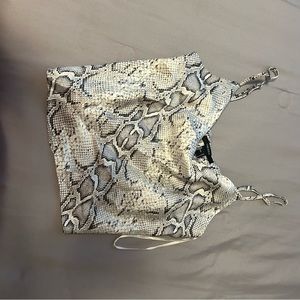 Snake print top